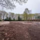 Pool afgraven voor hovenier in omgeving Esch bij tuinrenovatie voor natuurtuin.